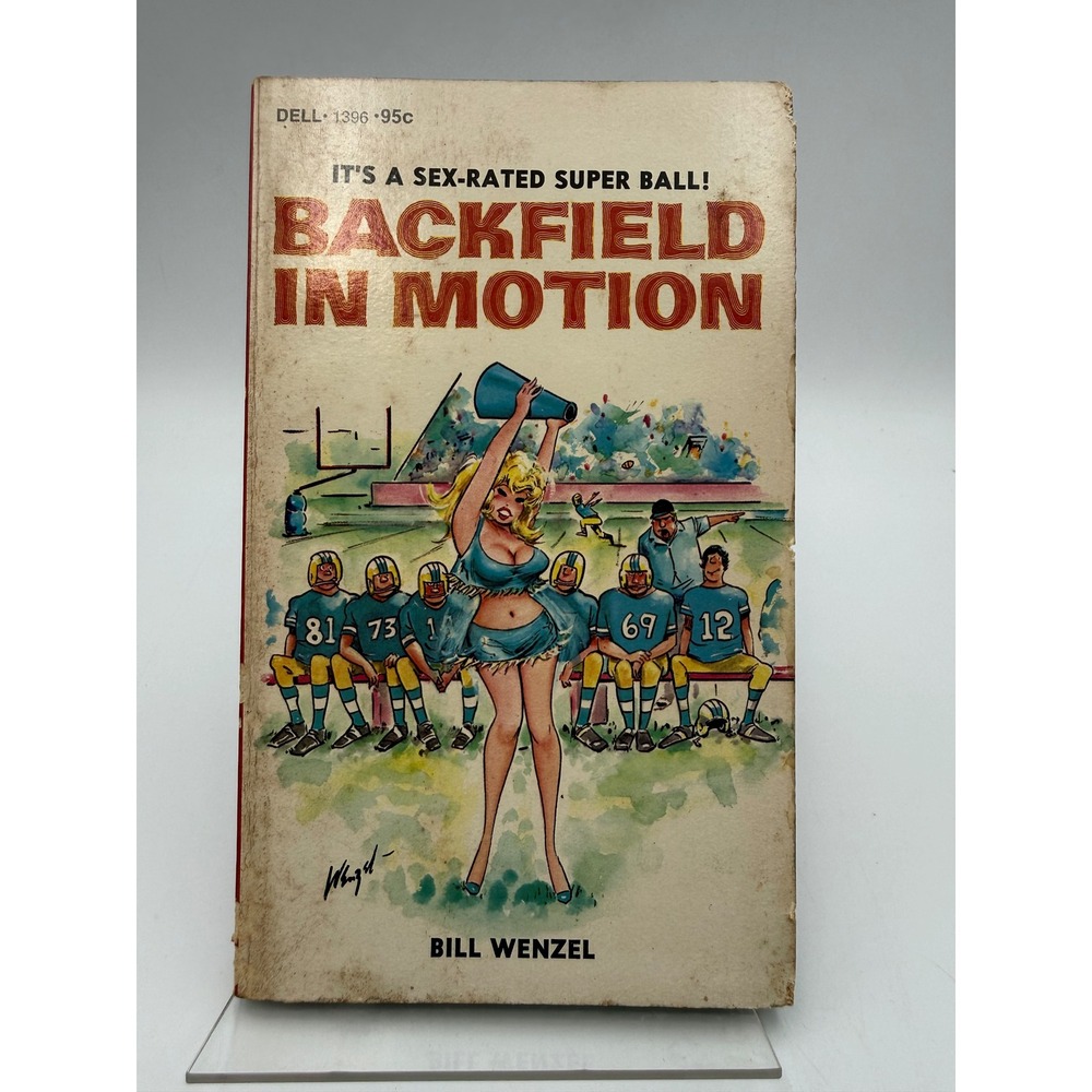 Backfield In Motion Bill Wenzel Vintage 1974 Dell Paperback First Printing Humor